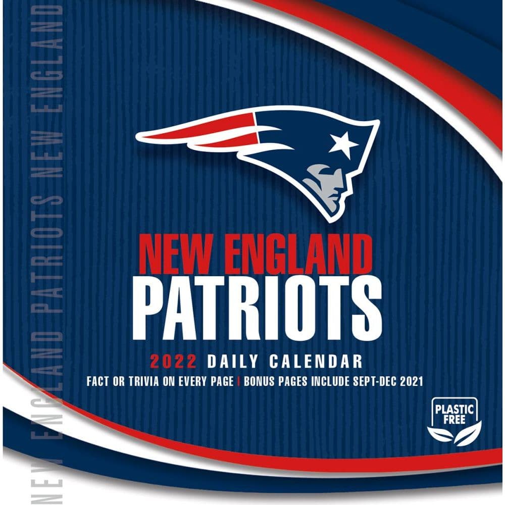 Nfl New England Patriots 2022 Desk Calendar Calendars Com