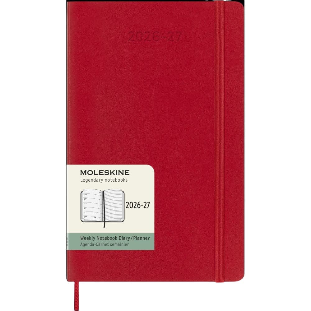 Moleskine Scarlet Red 2027 Large Soft Cover Weekly Planner Main Product Image