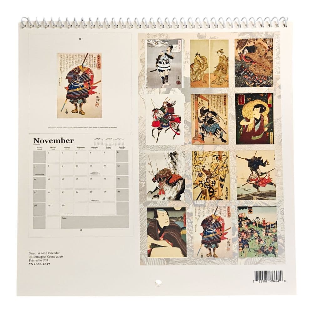 Samurai 2027 Wall Calendar First Alternate Image