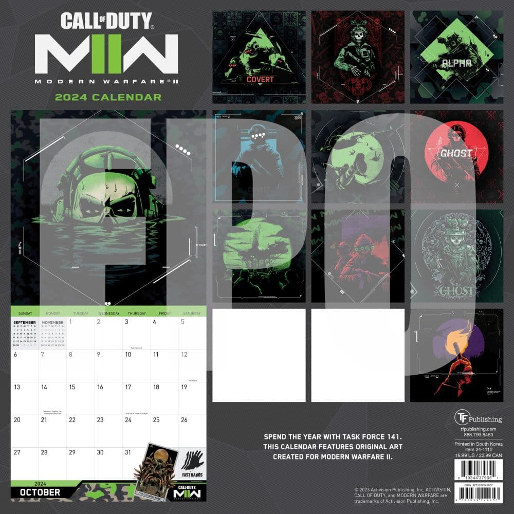 Call of Duty 2024 Wall Calendar