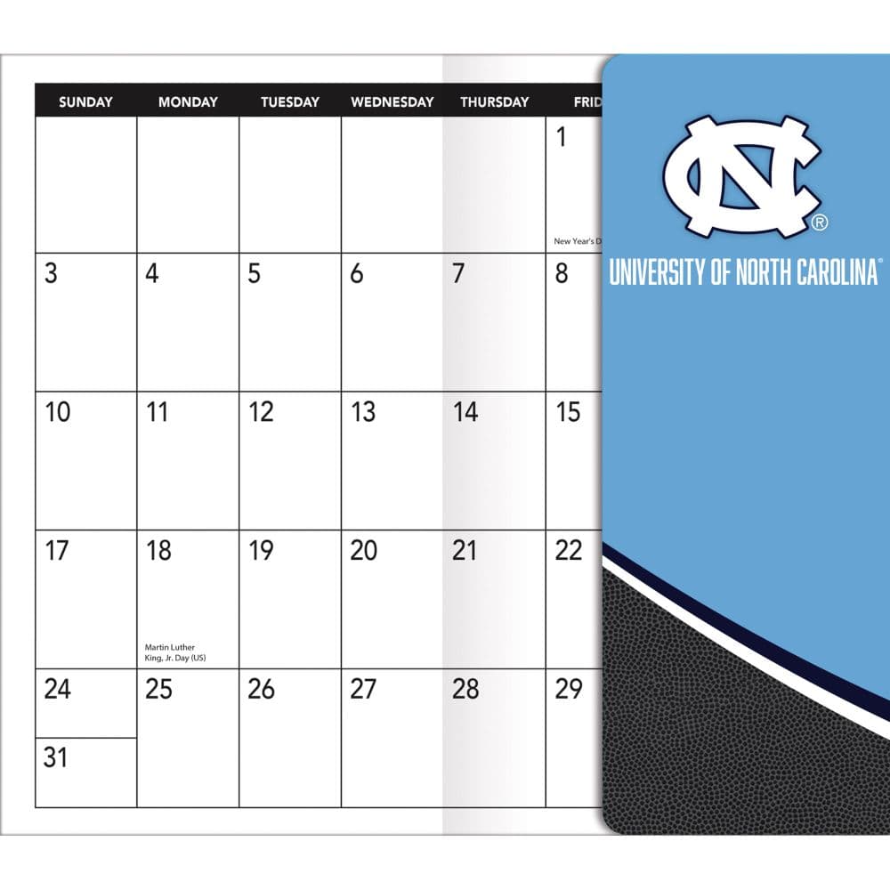University of North Carolina Tar Heels 2027 17 Month Pocket Planner Fifth Alternate Image