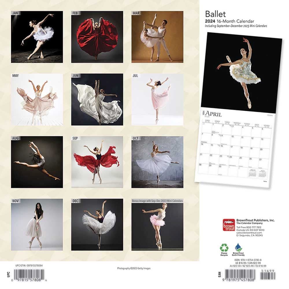 Ballet 2024 Wall Calendar