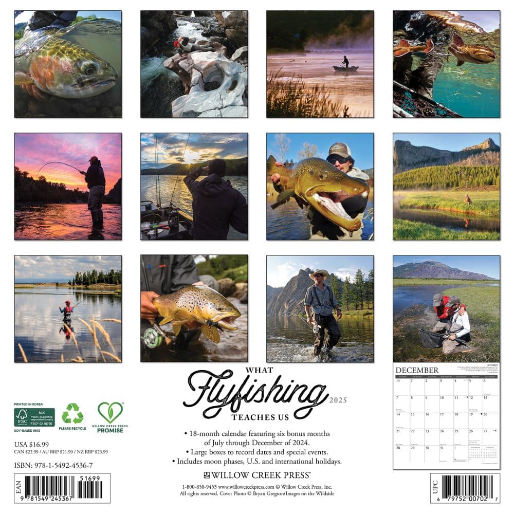 What Fly Fishing Teaches Us 2025 Wall Calendar First Alternate Image width=&quot;1000&quot; height=&quot;1000&quot;