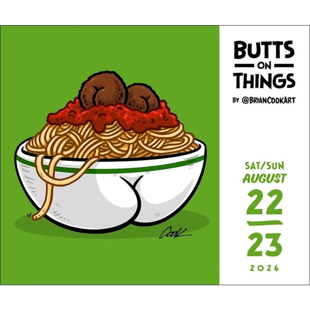 Butts on Things 2026 Desk Calendar Fourth Alternate Image