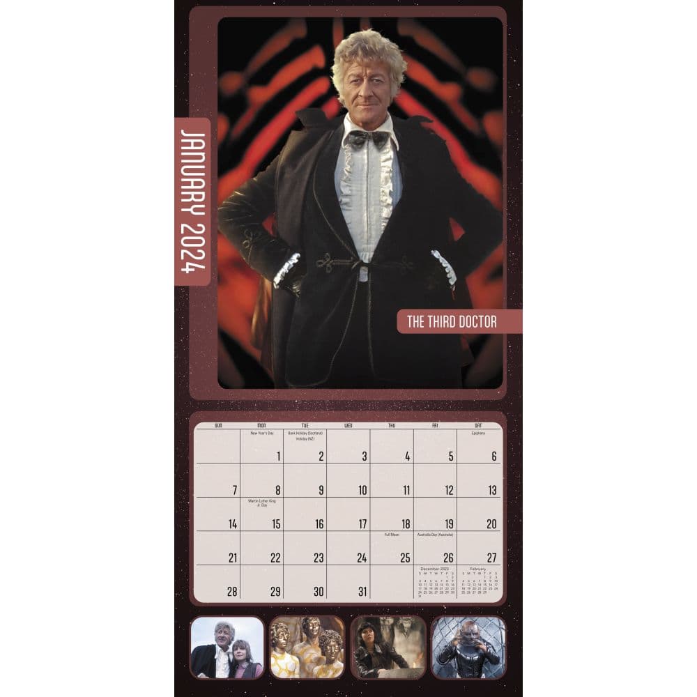 Doctor Who 2024 Mini Wall Calendar Alternate 1