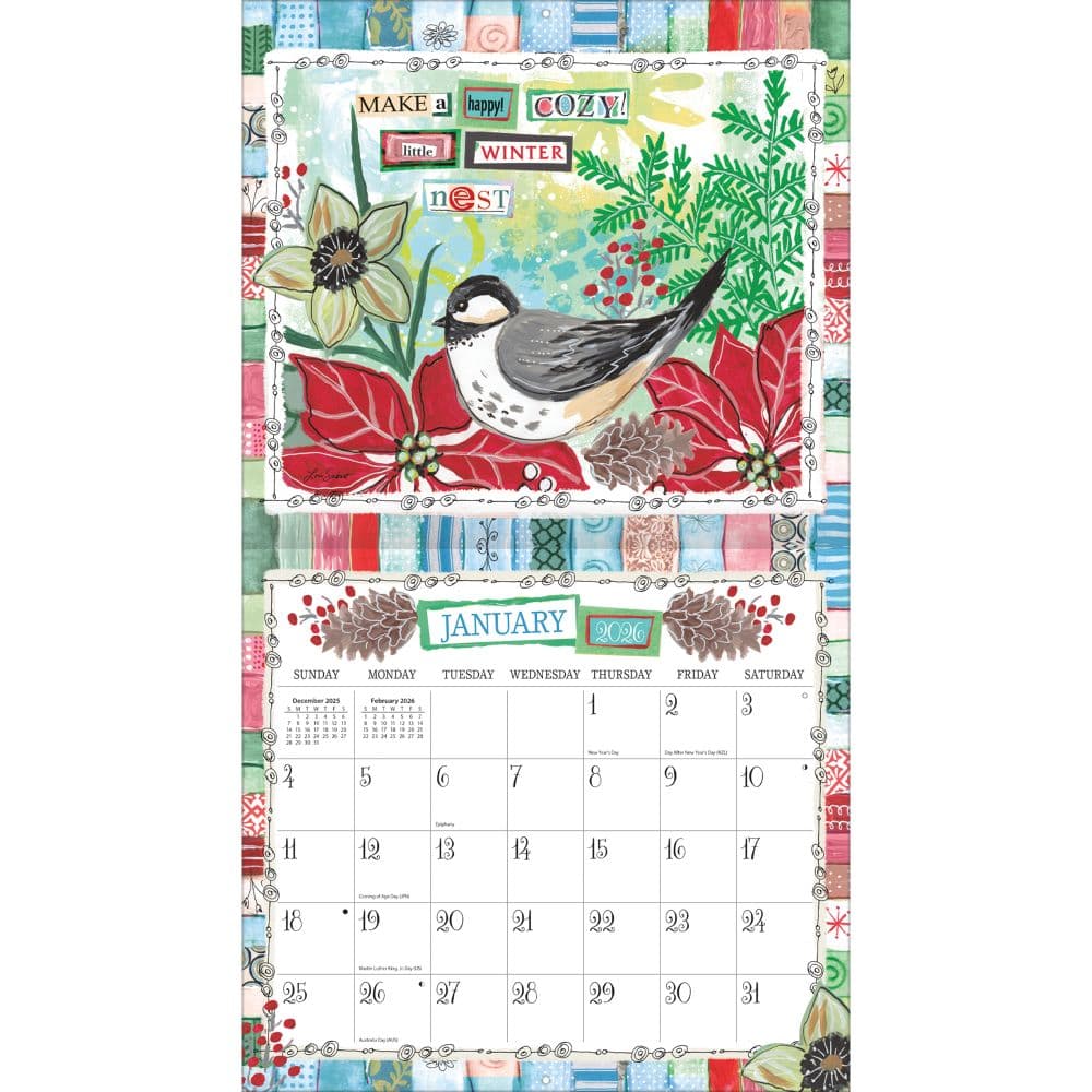 Happy Life 2026 Wall Calendar by Lori Siebert_ALT1