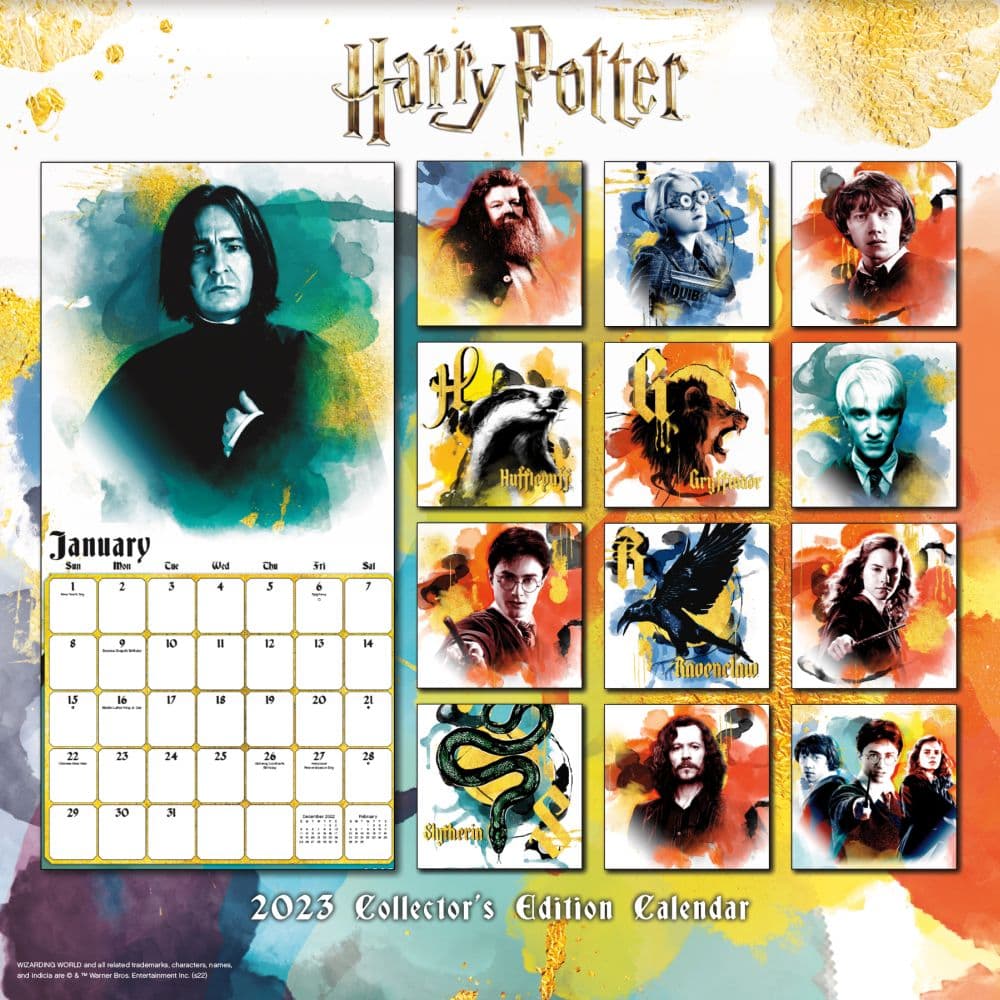 Harry Potter Collectors 2023 Calendar - Calendars.com