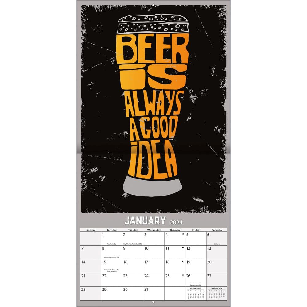 Beer Photo 2024 Wall Calendar Second Alternate  Image width=&quot;1000&quot; height=&quot;1000&quot;