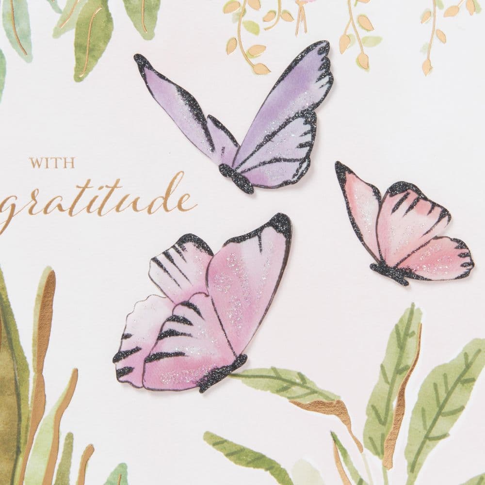 Garden Butterflies Thank You Card Third Alternate Image width=&quot;1000&quot; height=&quot;1000&quot;