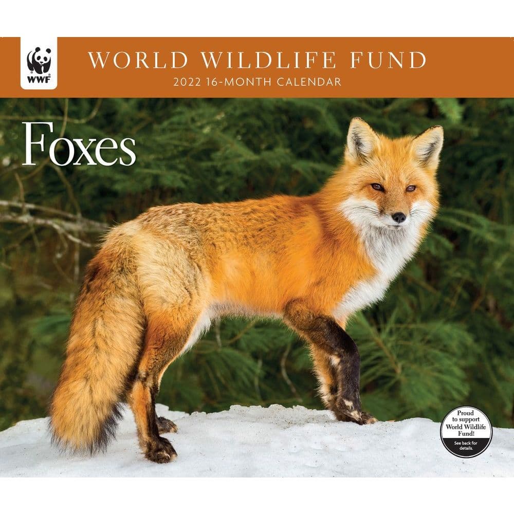 Foxes Wwf 2022 Wall Calendar - Calendars.com