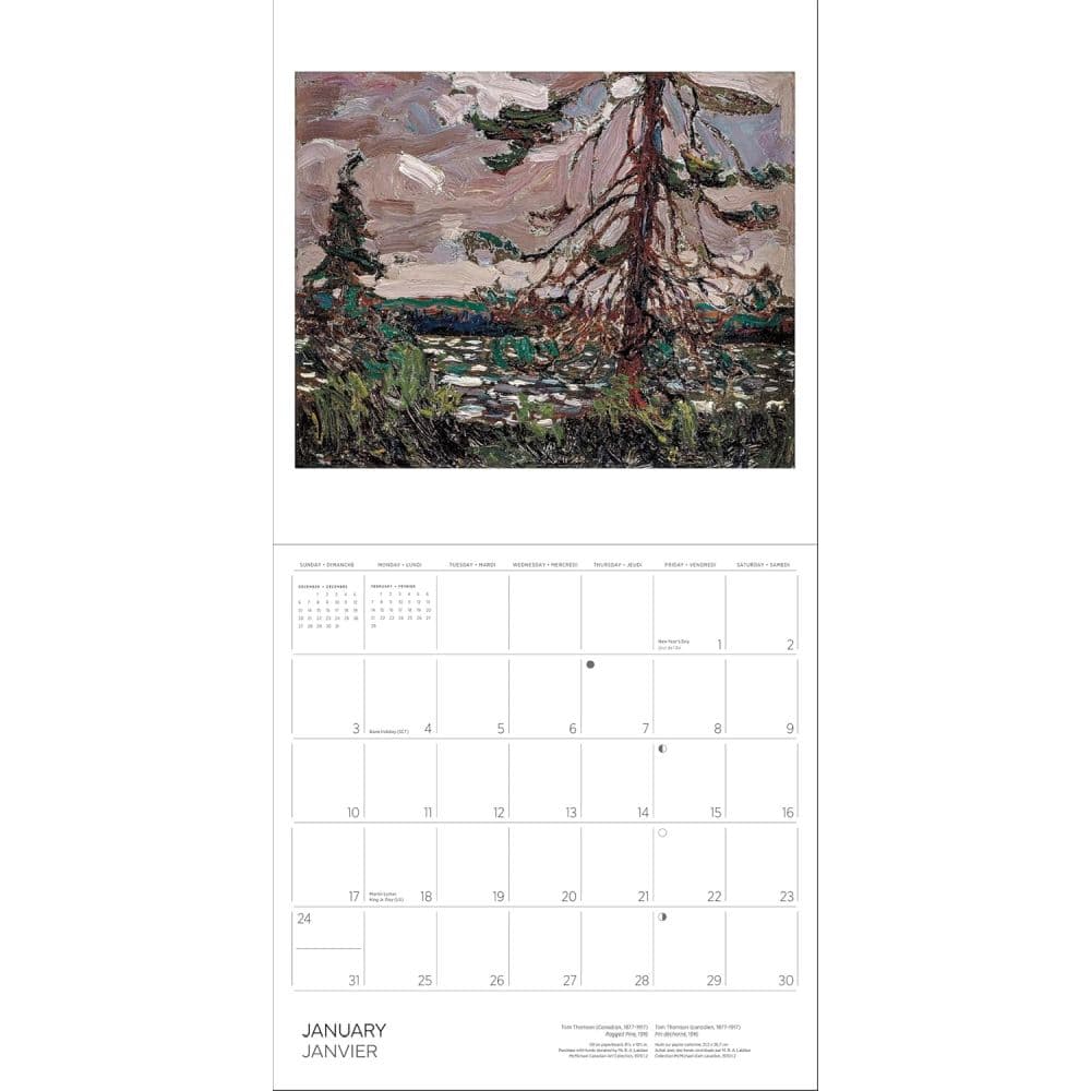 Tom Thomson 2027 Wall Calendar Second Alternate Image