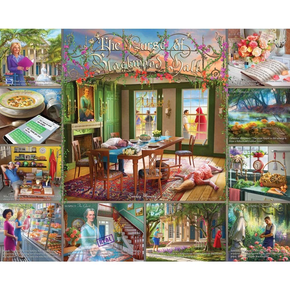White Mountain Puzzles Curse of Blackwood Hall 1000 Piece Puzzle
