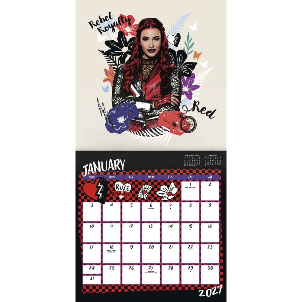 Descendants Wicked Wonderland 2027 Wall Calendar Second Alternate Image