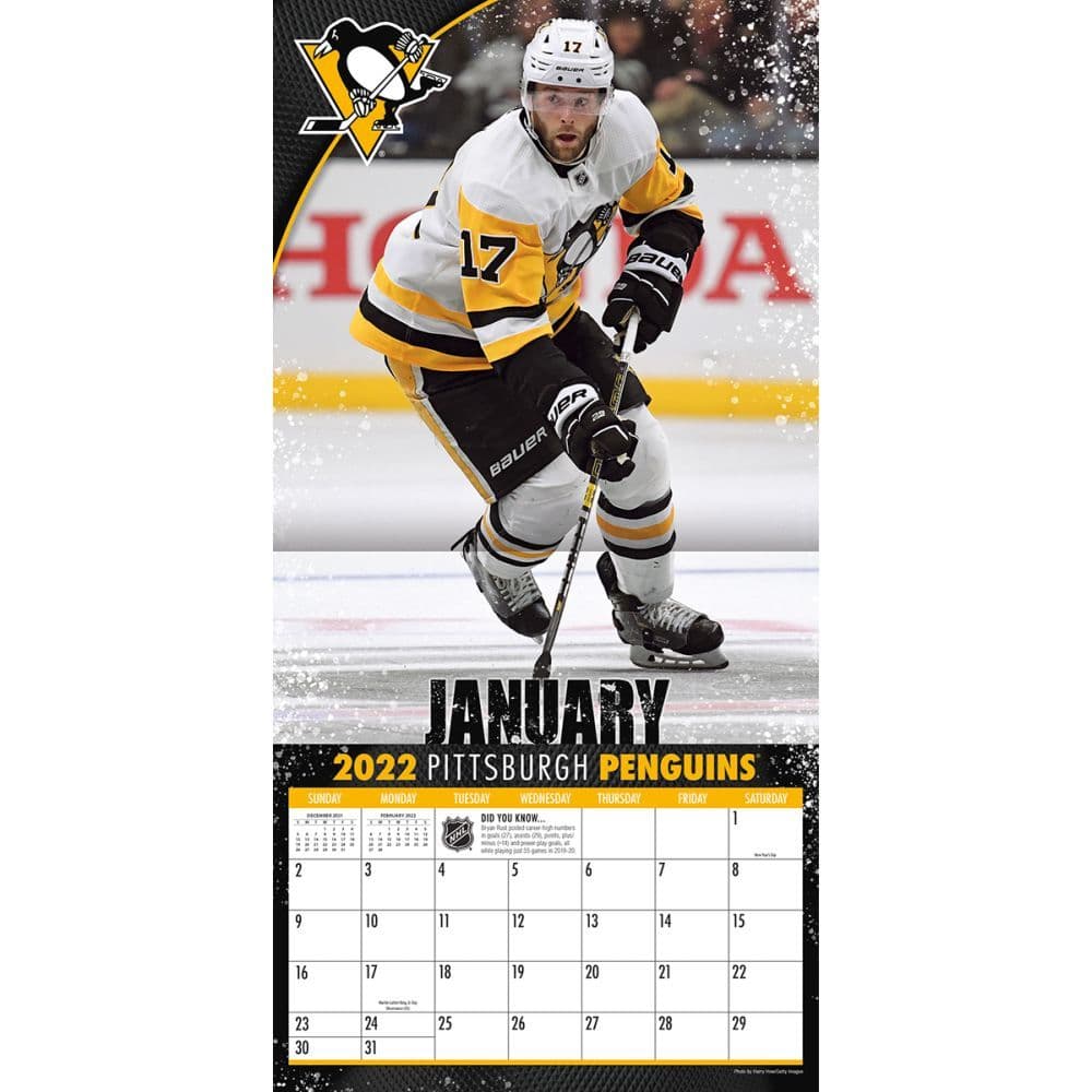 Pittsburgh Penguins Calendar 2022 Pittsburgh Penguins 2022 Wall Calendar - Calendars.com