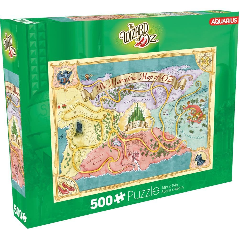 Wizard of Oz Map 500 Piece Puzzle Main Image