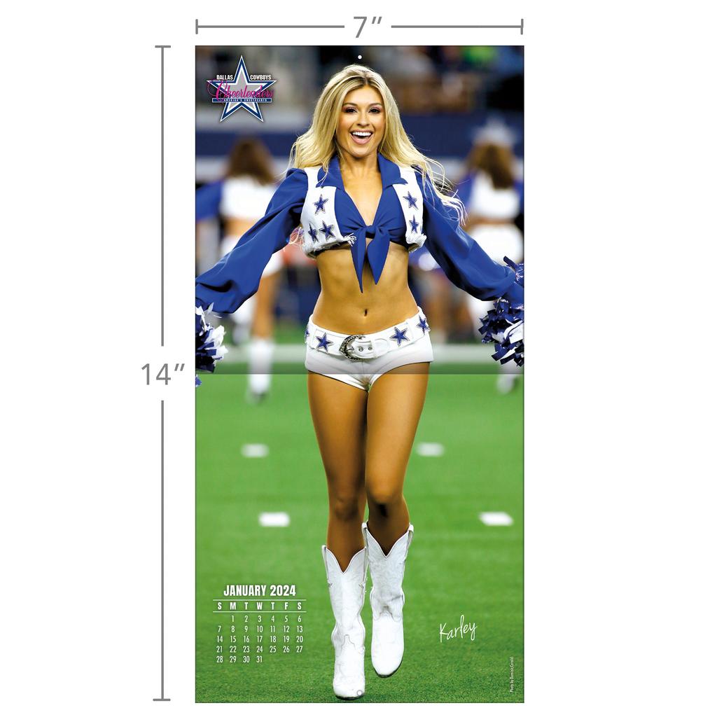NFL Dallas Cowboys Cheerleaders 2024 Mini Wall Calendar Fifth Alternate Image width=&quot;1000&quot; height=&quot;1000&quot;