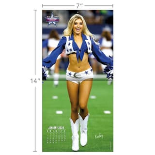 NFL Dallas Cowboys Cheerleaders 2024 Wall Calendar