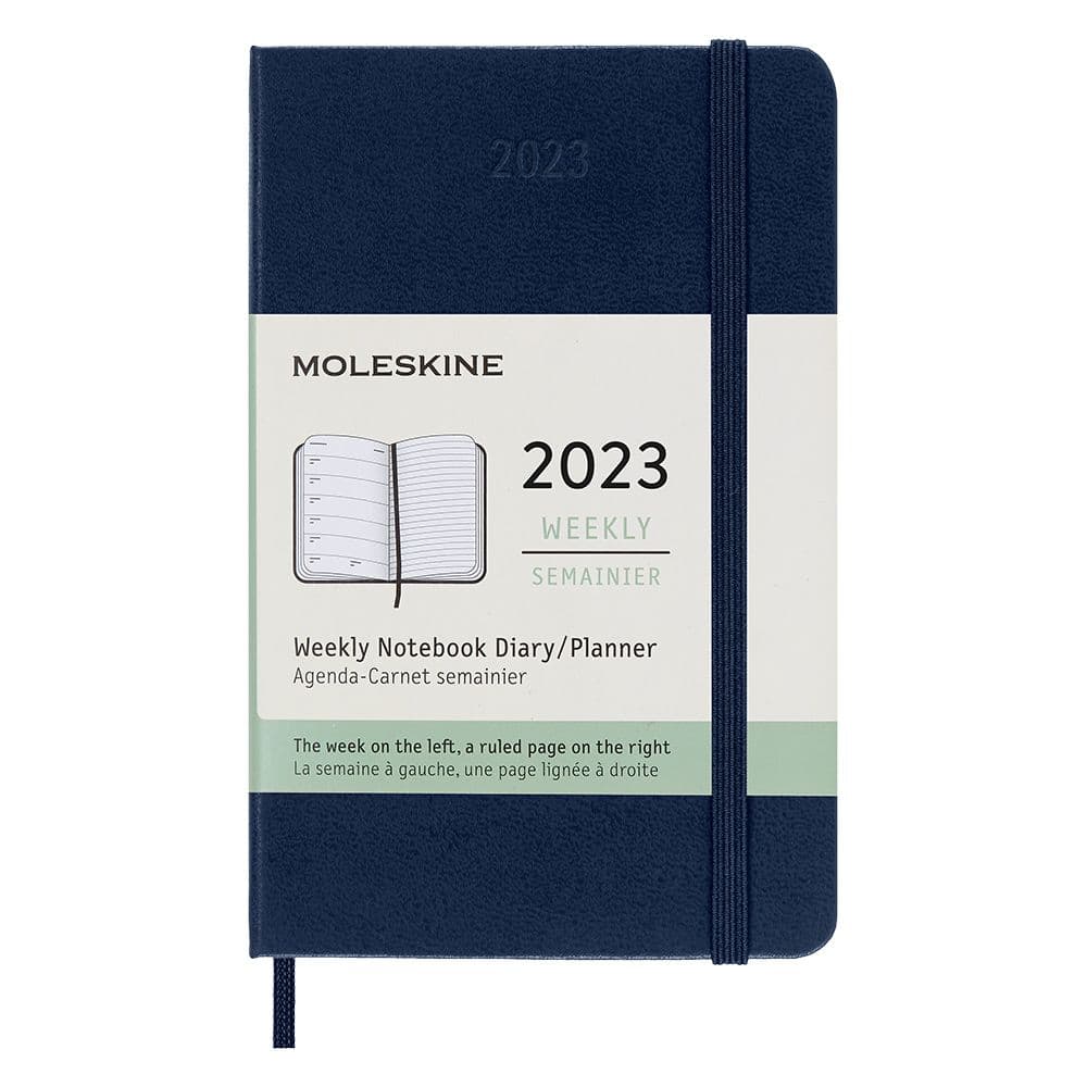 Moleskine Moleskine 2023 Weekly Hard Cover Pocket Planner (Sapphire Blue)
