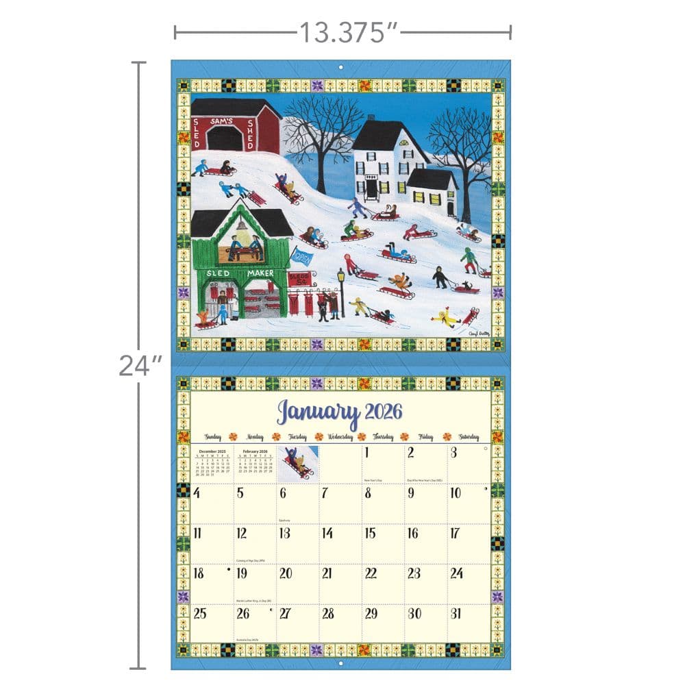 Country Sampler 2026 Wall Calendar by Cheryl Bartley_ALT6