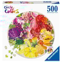 image Circle of Fruit and Vegetables 500 Piece Round Puzzle Main Product Image