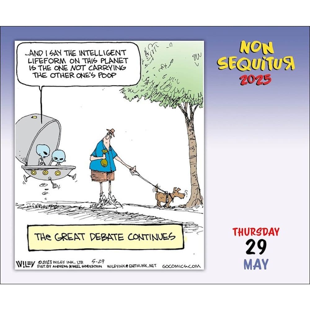 Non Sequitur 2025 Desk Calendar