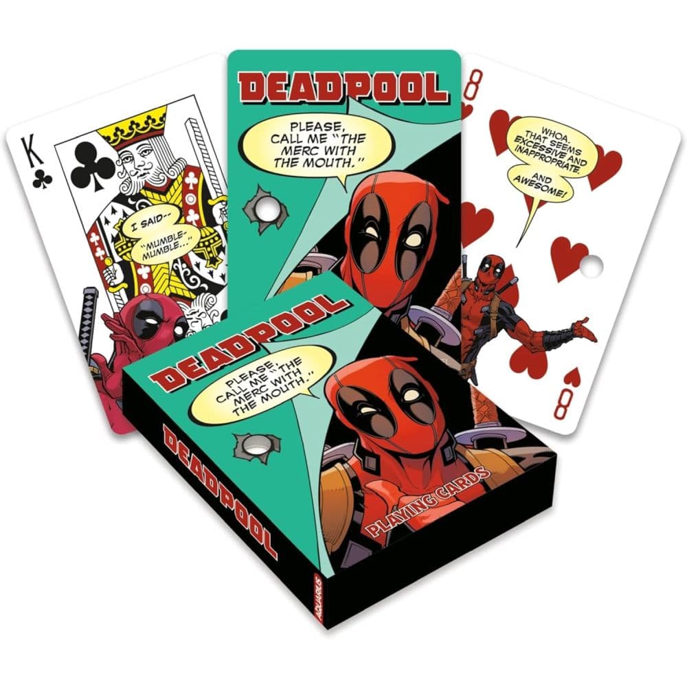 Deadpool Quotes Playing Cards Main Product Image