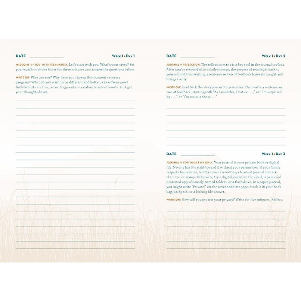 Overcoming Burnout Therapy Journal Alternate Image 1