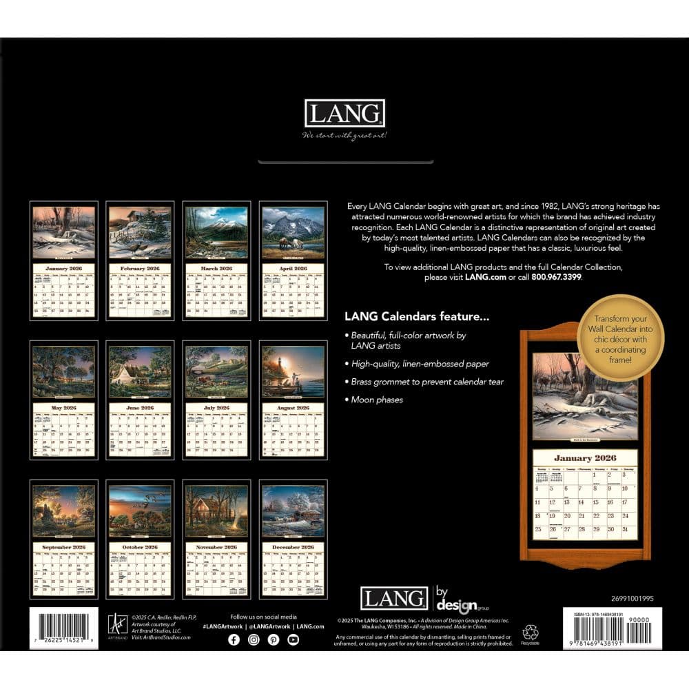 Terry Redlin 2026 Wall Calendar by Terry Redlin_ALT2