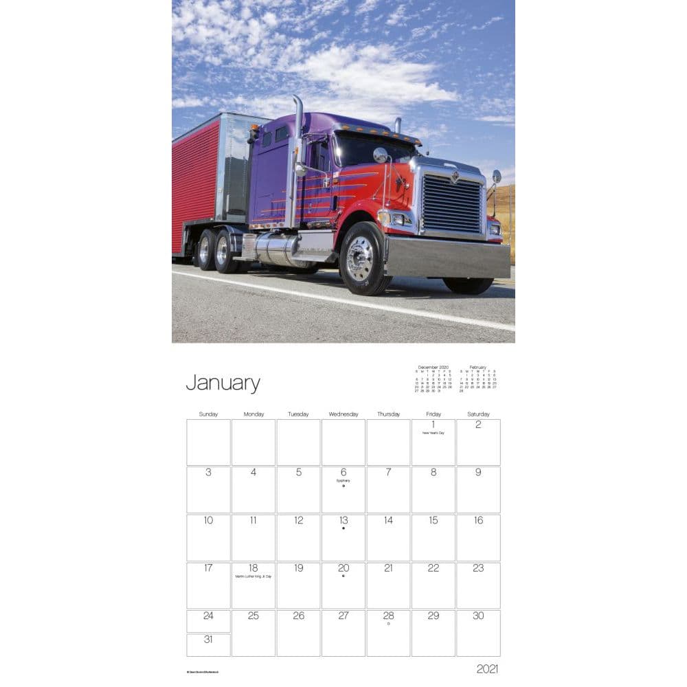 Big Rigs Wall Calendar