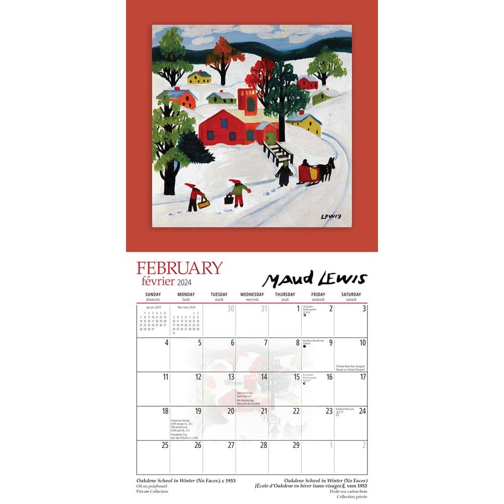 Lewis 2024 Mini Wall Calendar February