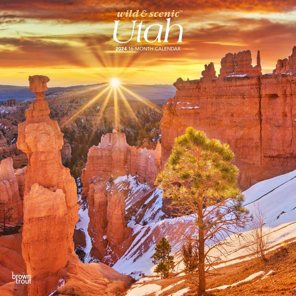 Utah Wild and Scenic 2024 Wall Calendar Main Product Image width=&quot;1000&quot; height=&quot;1000&quot;