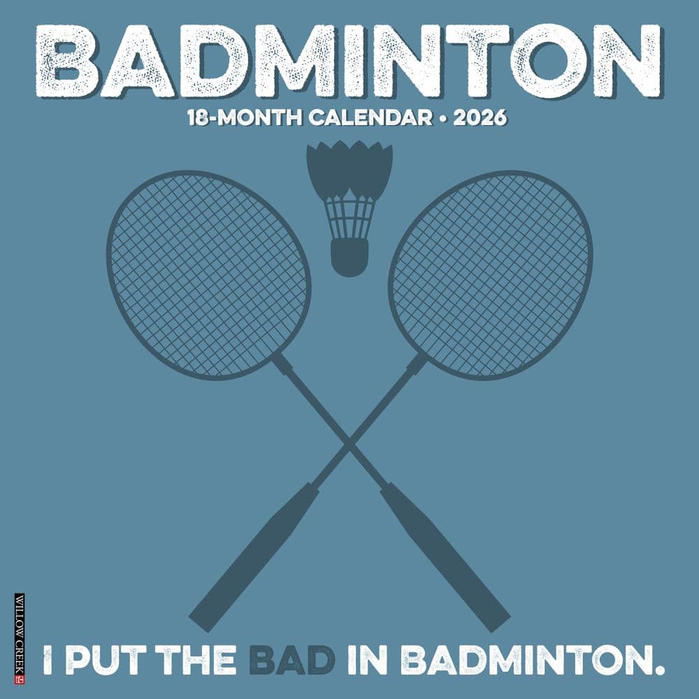Badminton 2026 Wall Calendar Main Product Image
