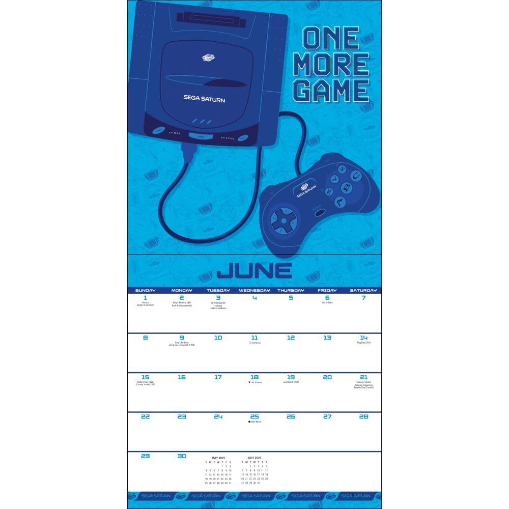 Sega Dreamcast 2025 Wall Calendar June