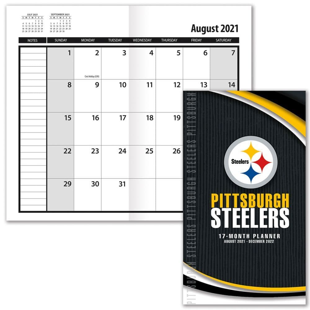 Pitt Academic Calendar 2022 2023 Pittsburgh Steelers 2022 17-Month Pocket Planner - Calendars.com