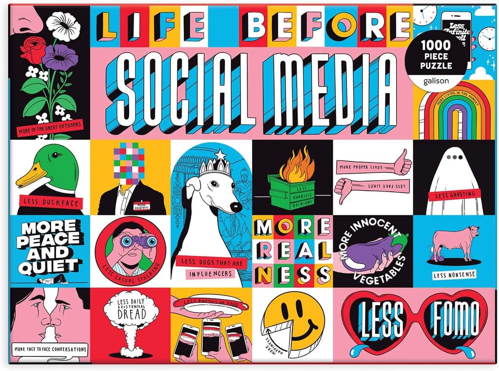 Life Before Social Media 1000 Piece Puzzle First Alternate Image