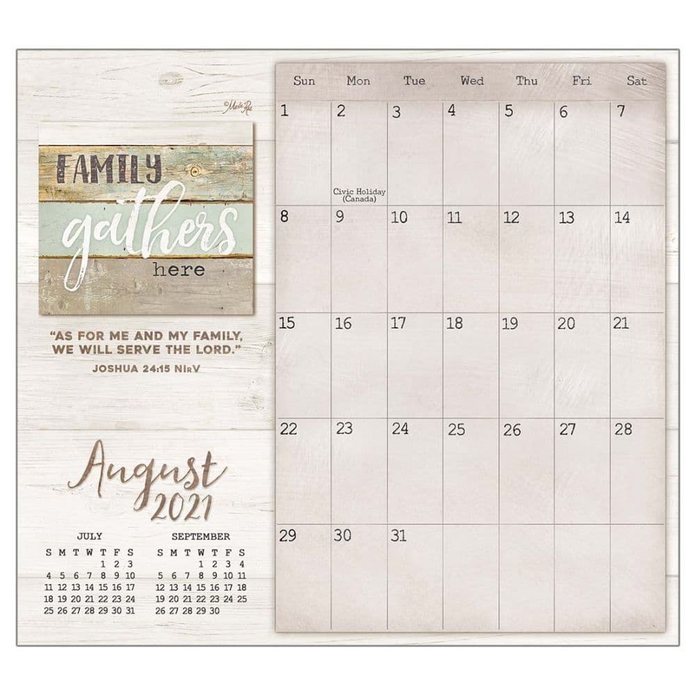 2021 Faith and Family Magnetic Calendar