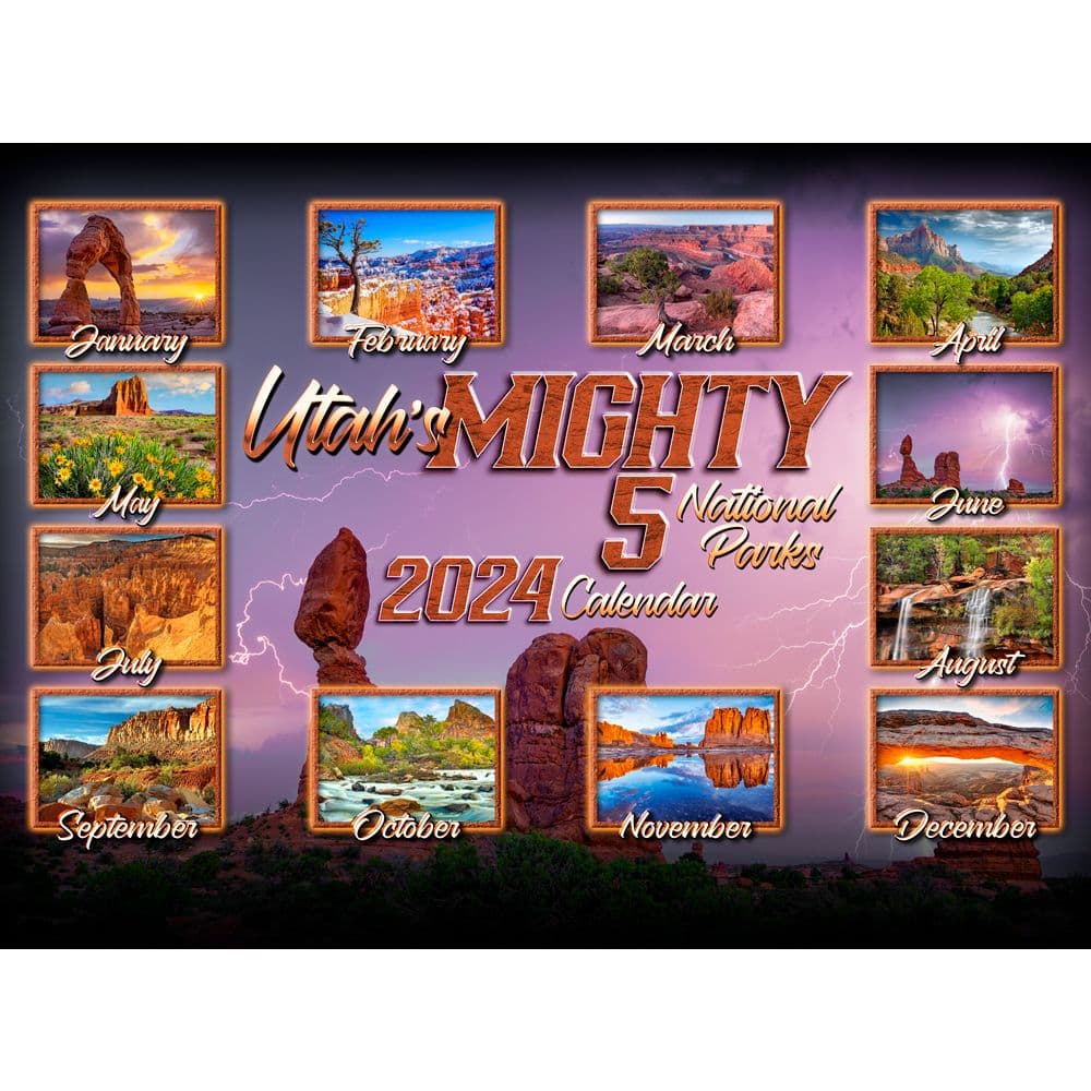Utah Mighty 5 2024 Wall Calendar First Alternate