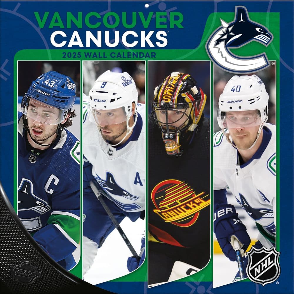 NHL Vancouver Canucks 2025 Wall Calendar