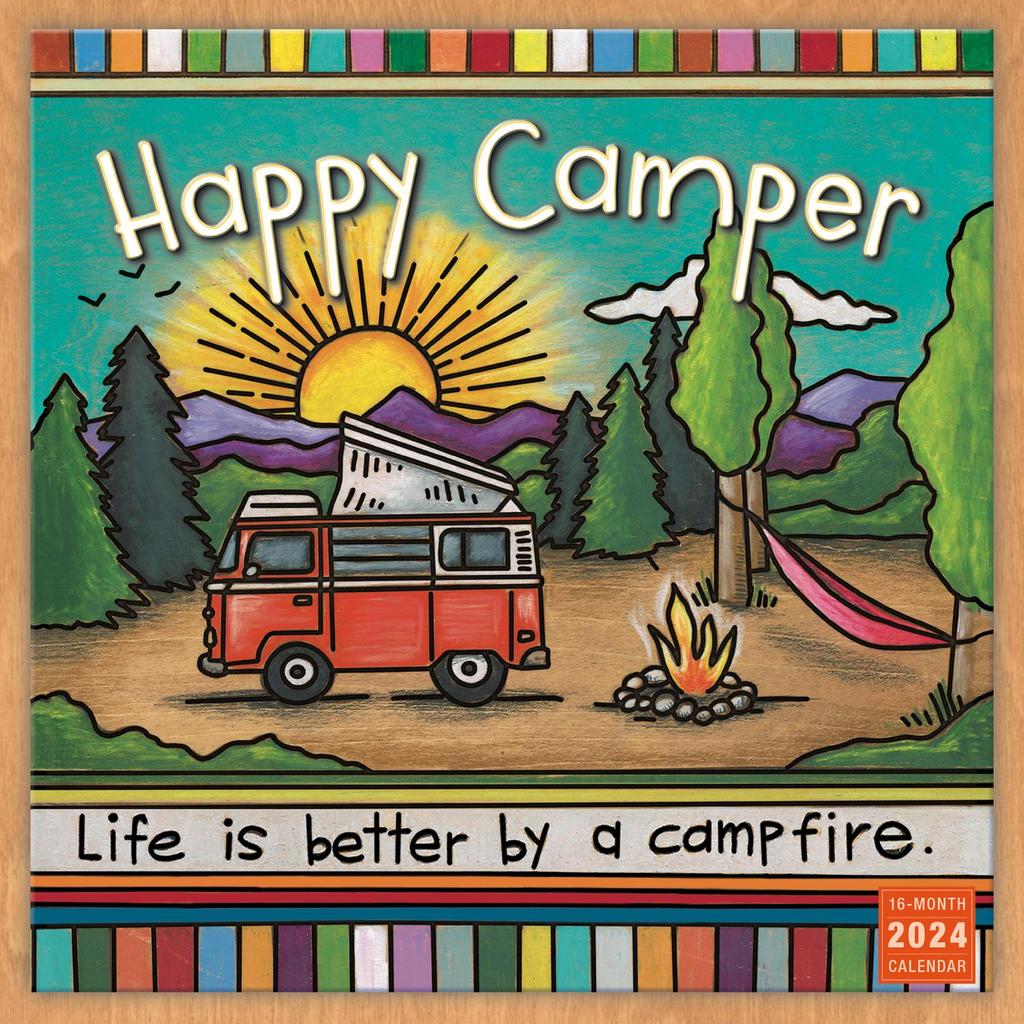 Happy Camper 2024 Wall Calendar Main Image