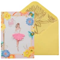 image Balloon Girl Birthday Card