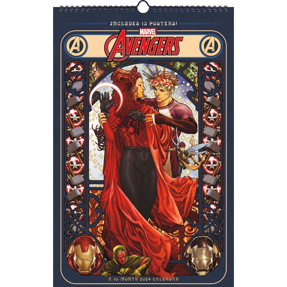 Marvel Avengers Poster 2024 Wall Calendar Main Image