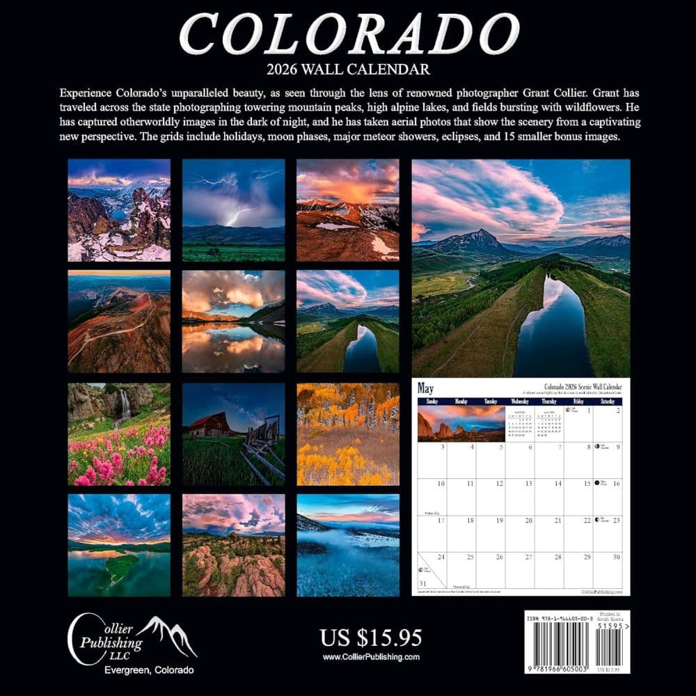 Colorado Scenic 2026 Wall Calendar First Alternate Image