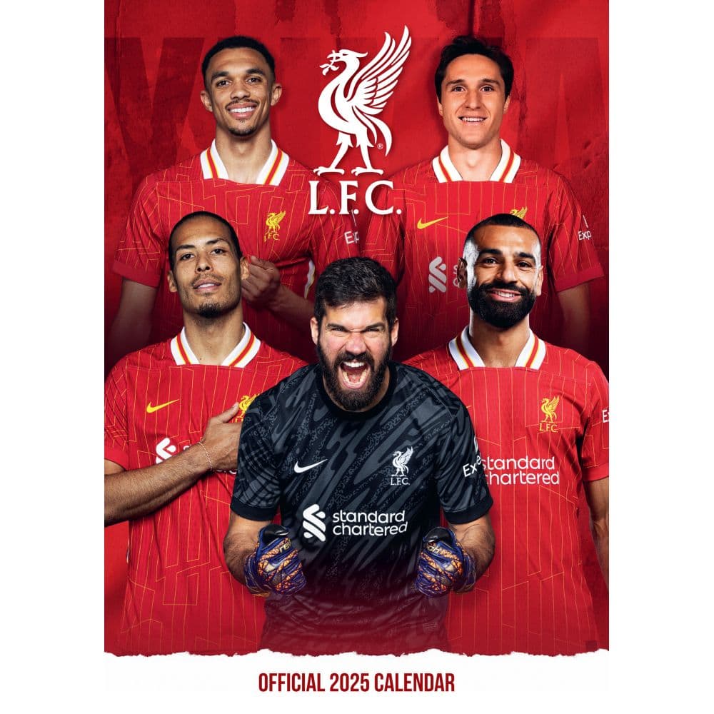 Liverpool FC Poster 2025 Wall Calendar Main Product Image