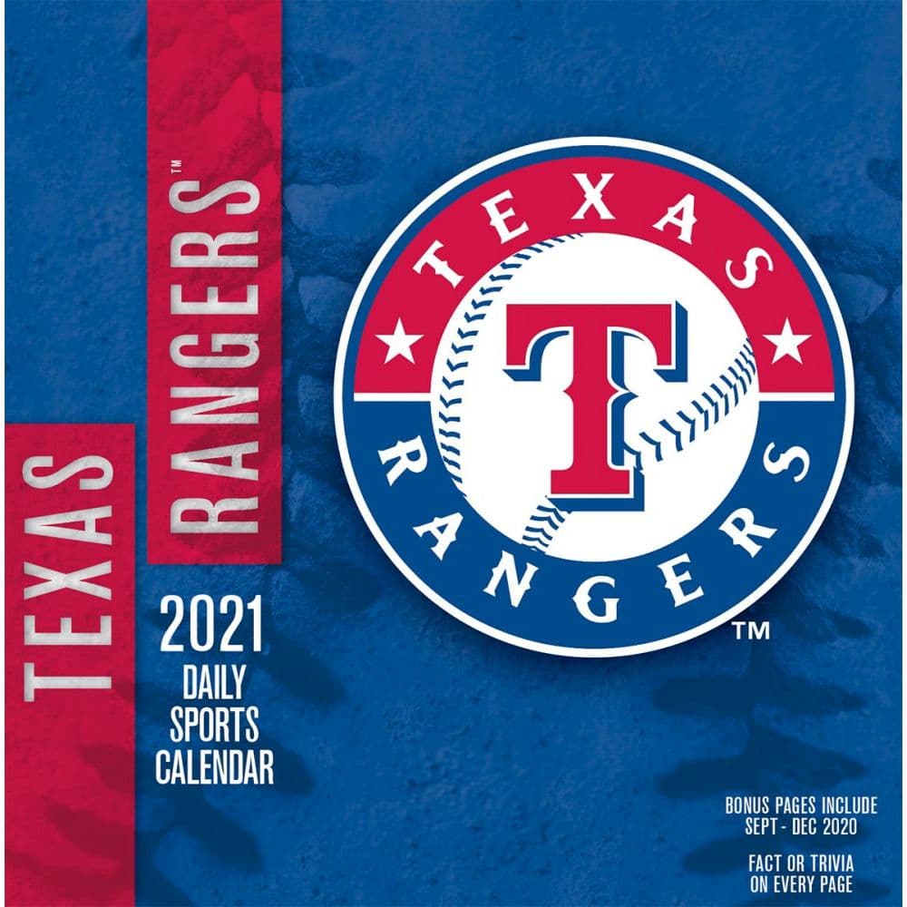 Texas Rangers Desk Calendar