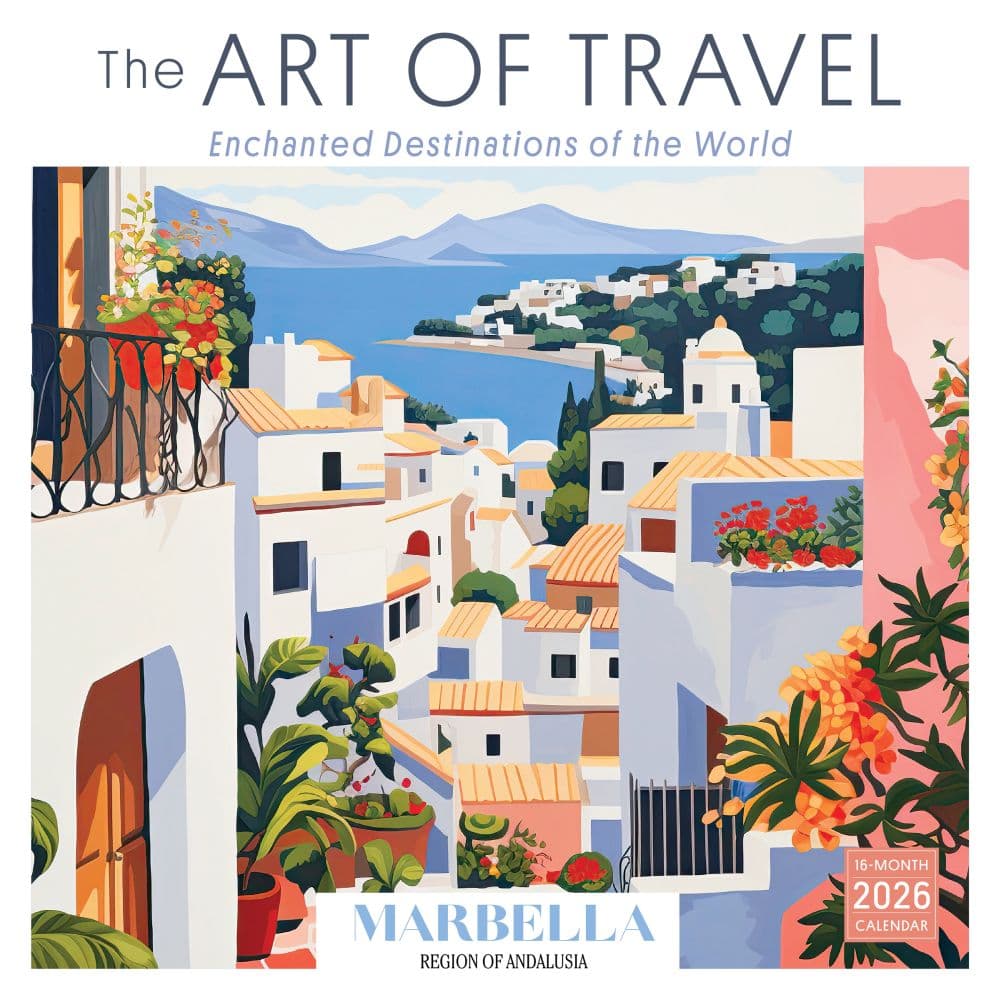 Art of Travel 2026 Wall Calendar Main Product Image