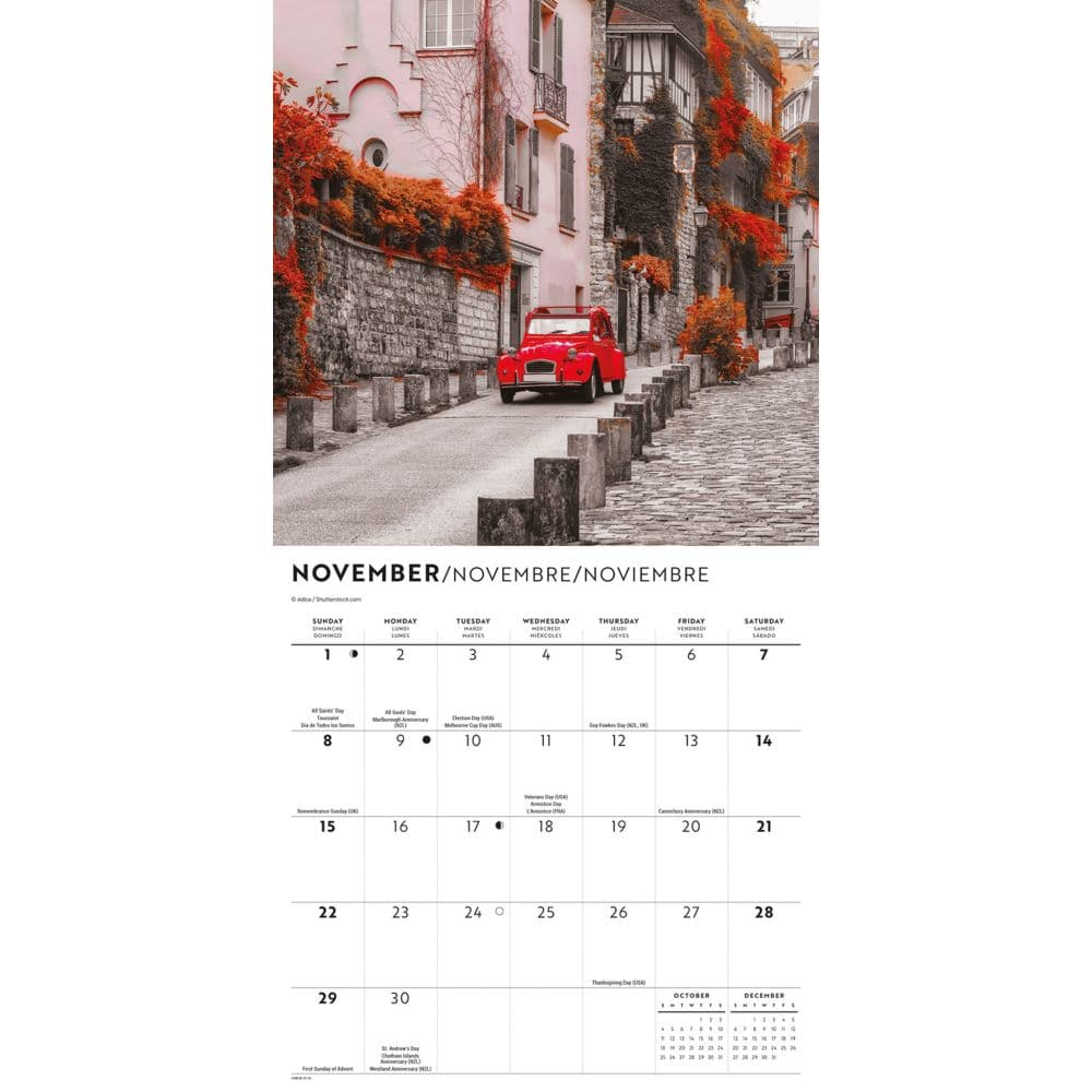 Paris Lux 2026 Mini Wall Calendar  Fourth Alternate Image