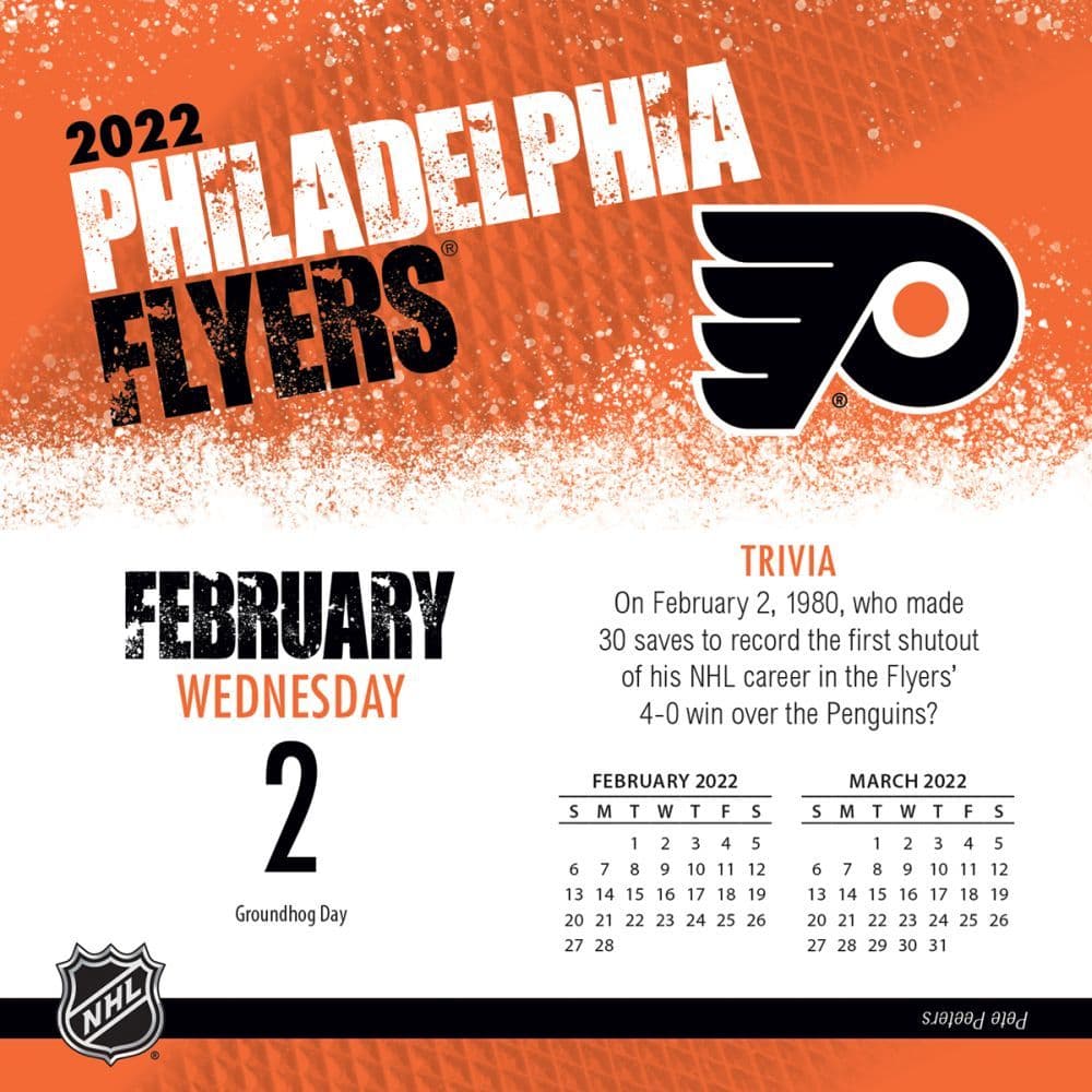 Flyers 2022 Schedule Nhl Philadelphia Flyers 2022 Desk Calendar - Calendars.com