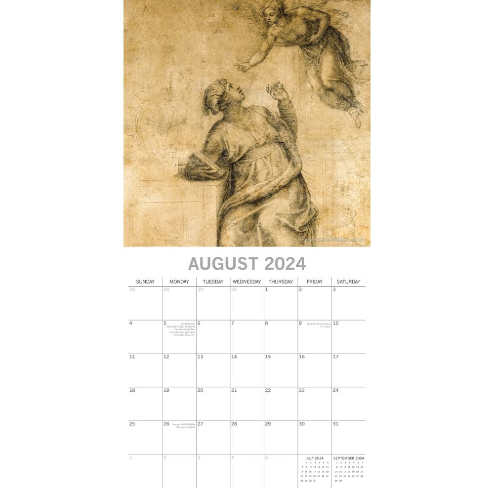 Leonardo and Michelangelo 2024 Wall Calendar