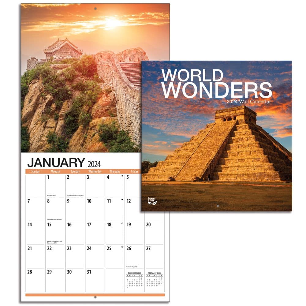 World Wonders 2024 Mini Wall Calendar Fourth Alternate Image width=&quot;1000&quot; height=&quot;1000&quot;