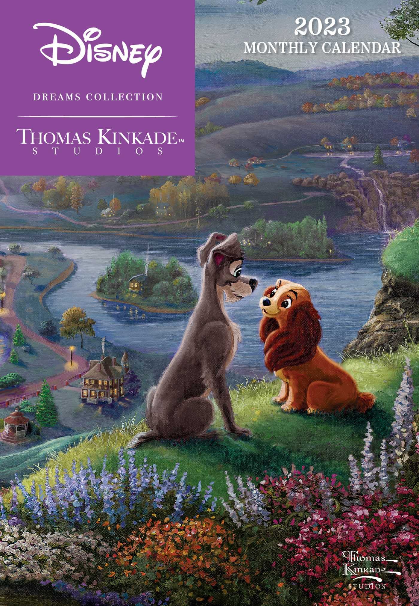 Disney Dreams Collection by Thomas Kinkade Studios 12-Month 2023 Monthly Pocket Planner Calendar